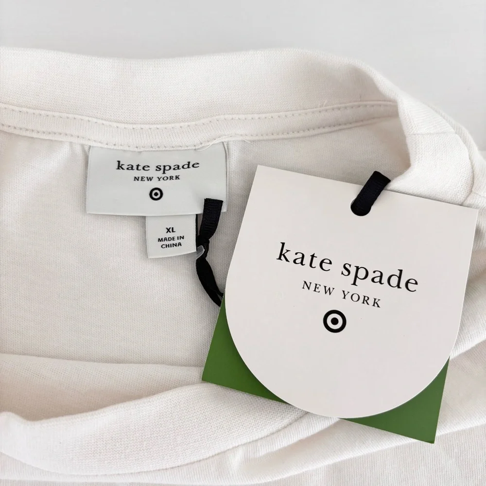 ☀️KATE SPADE x TARGET Dance Till Dawn Graphic T-Shirt Sz XL NWT - Picture 7 of 9